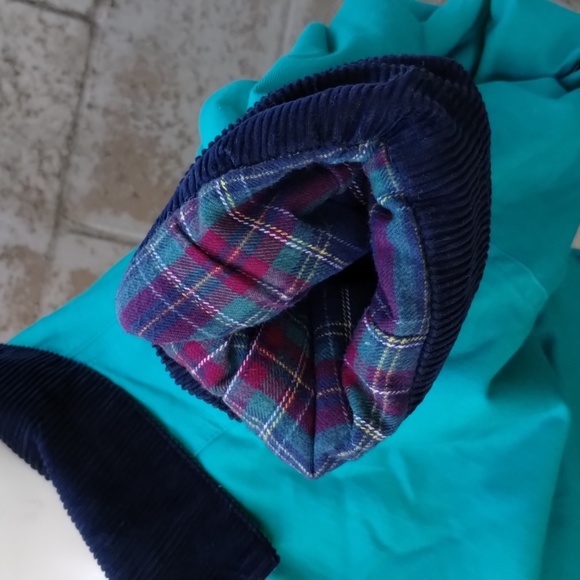 Julia Michaels Teal Vintage Cotton Twill 4 Button Coat - Picture 9 of 16